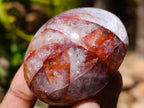 Polished Mini Red Hematoid Quartz Palm Stones x 20 From Ambatondrazaka, Madagascar