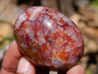 Polished Mini Red Hematoid Quartz Palm Stones x 20 From Ambatondrazaka, Madagascar