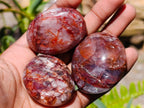 Polished Mini Red Hematoid Quartz Palm Stones x 20 From Ambatondrazaka, Madagascar