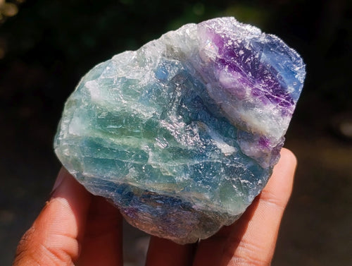 Natural Watermelon Fluorite Cobbed Specimens x 12 From Uis, Namibia