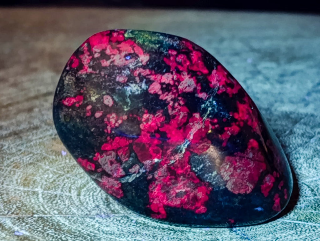 Polished Ruby Corundum In Chrome Verdite Free Forms x 6 From Mutoko, Zimbabwe