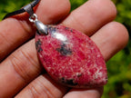 Hand Made Various Shaped Rhodonite Gemstone Pendants x 12 From Ambindavato, Madagascar