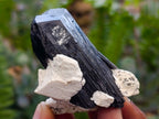 Natural Schorl Black Tourmaline Specimens with Associated Minerals x 12 From Erongo, Namibia