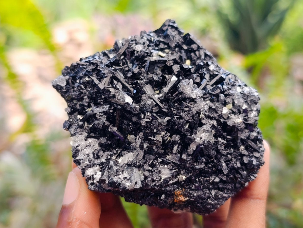 Natural Schorl Black Tourmaline Specimens with Associated Minerals x 12 From Erongo, Namibia
