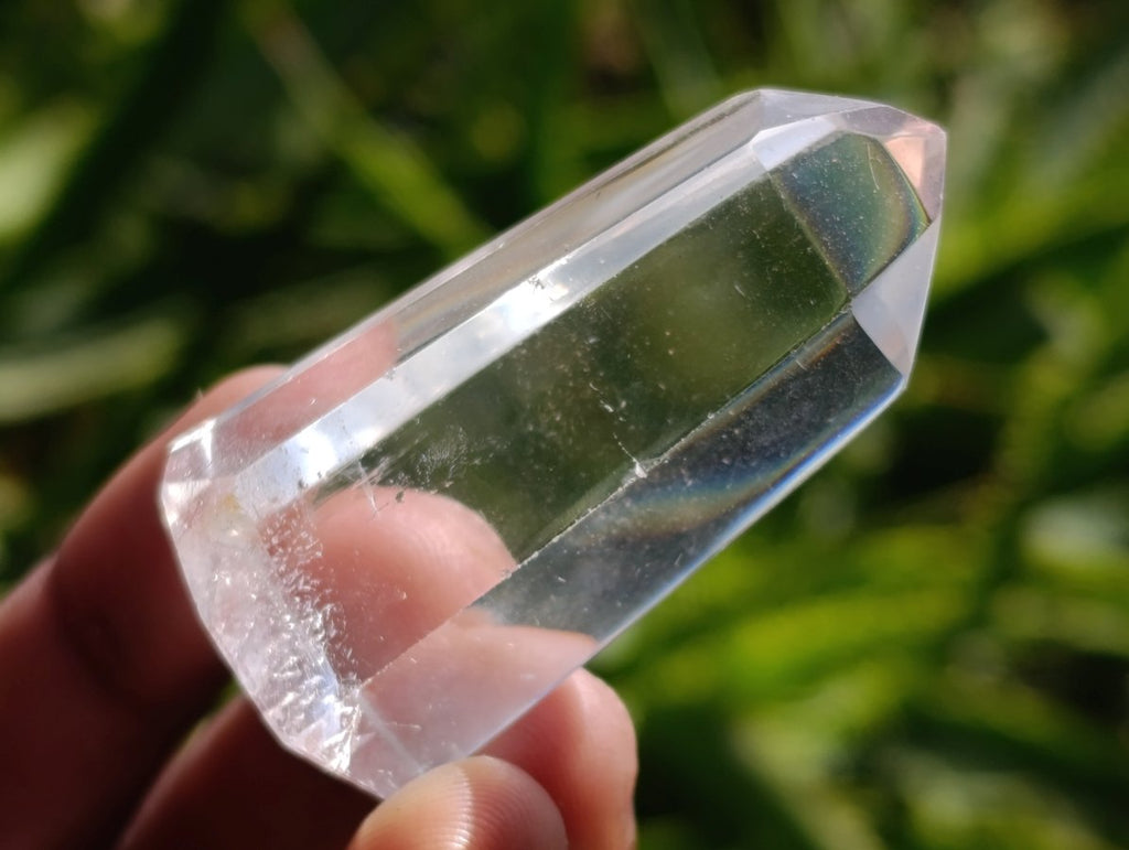 Polished Optic and Clear Quartz Crystals x 12 From Madagascar