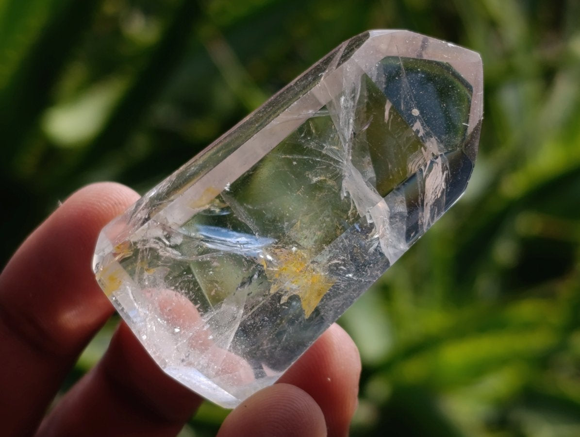 Polished Optic and Clear Quartz Crystals x 12 From Madagascar
