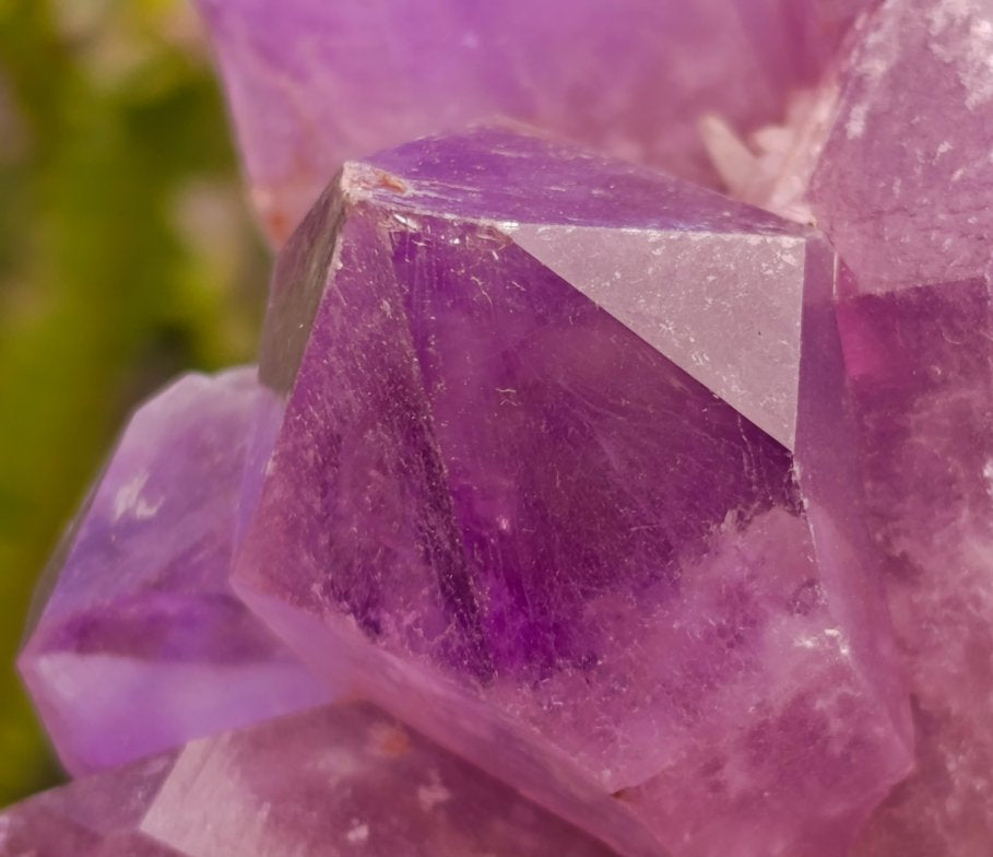 Natural Jacaranda Amethyst Crystal Clusters x 2 From Mumbwa, Zambia