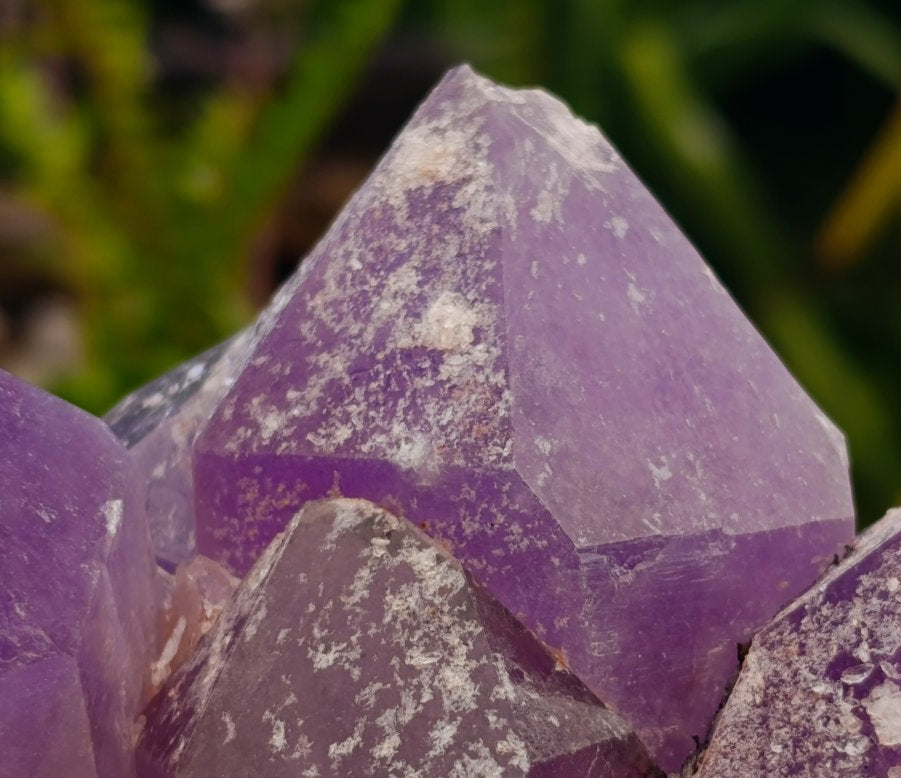 Natural Jacaranda Amethyst Crystal Clusters x 2 From Mumbwa, Zambia