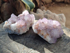 Natural Amethyst Spirit Clusters x 3 From Boekenhouthoek, South Africa
