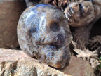 Hand Made Smokey Window Quartz Skull Carvings x 3 From Madagascar