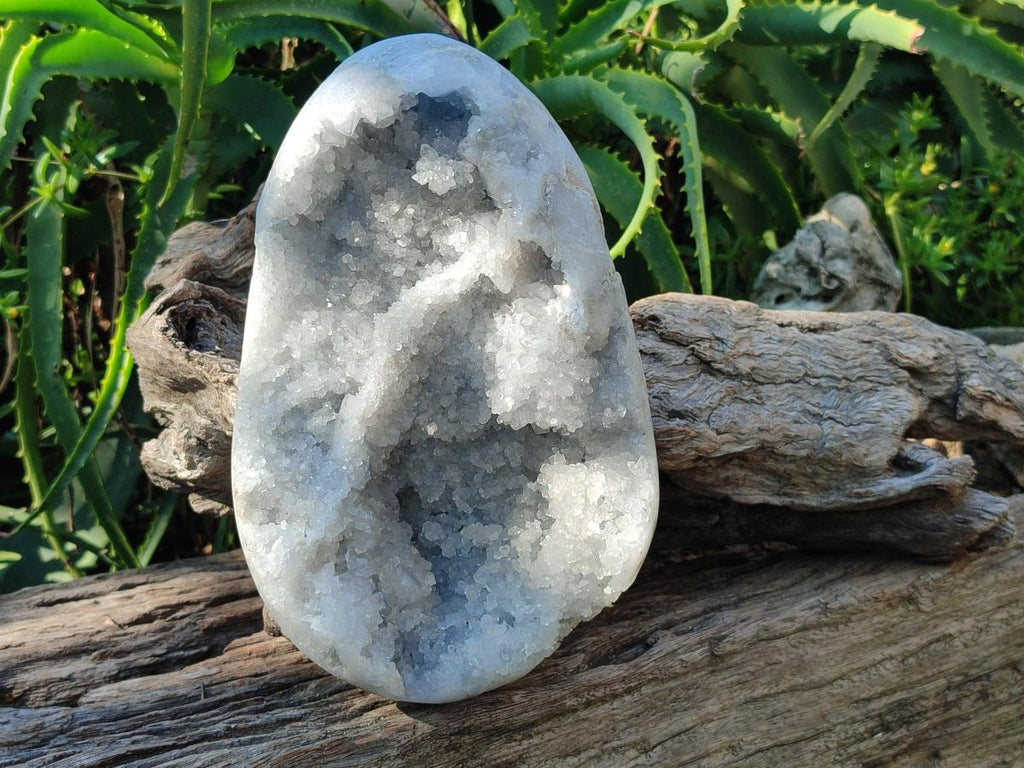 Polished XL Blue Celestite Egg x 1 From Sakoany, Madagascar