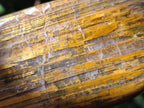 Polished Golden Neolite Tigers Eye Standing Free Forms x 4 From Prieska, South Africa