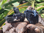 Natural Schorl Black Tourmaline Specimens x 12 From Erongo, Namibia