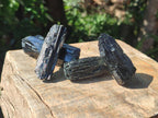Natural Schorl Black Tourmaline Specimens x 12 From Erongo, Namibia