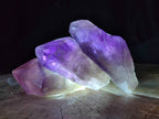 Natural Dark Purple Jacaranda Amethyst Single Crystals x 12 From Mumbwa, Zambia