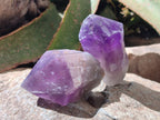 Natural Dark Purple Jacaranda Amethyst Single Crystals x 12 From Mumbwa, Zambia