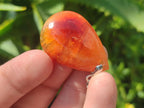 Hand Made Carnelian Agate Gemstone Pendants x 12 From Madagascar