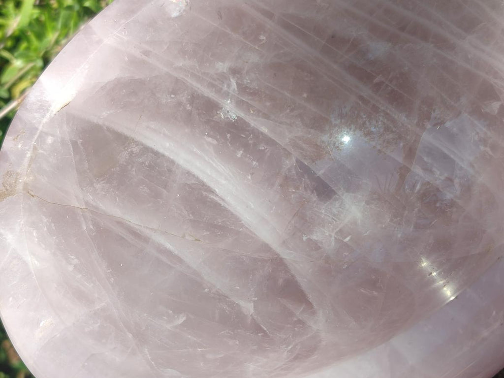 Polished Large Gemmy Rose Quartz Bowl x 1 From Madagascar