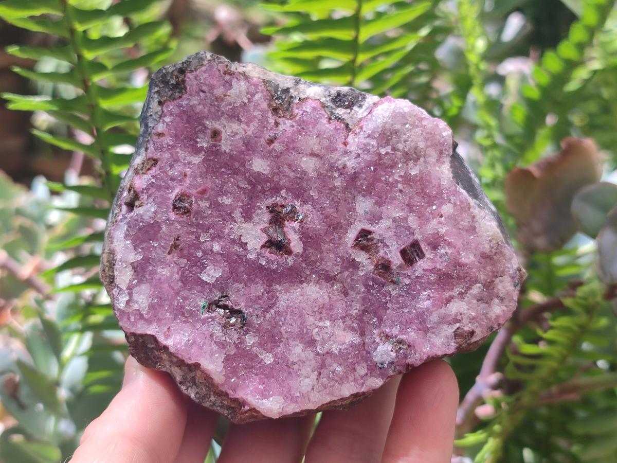 Natural Salrose Cobaltion Dolomite Specimens with Malachite x 4 From Kakanda, Congo
