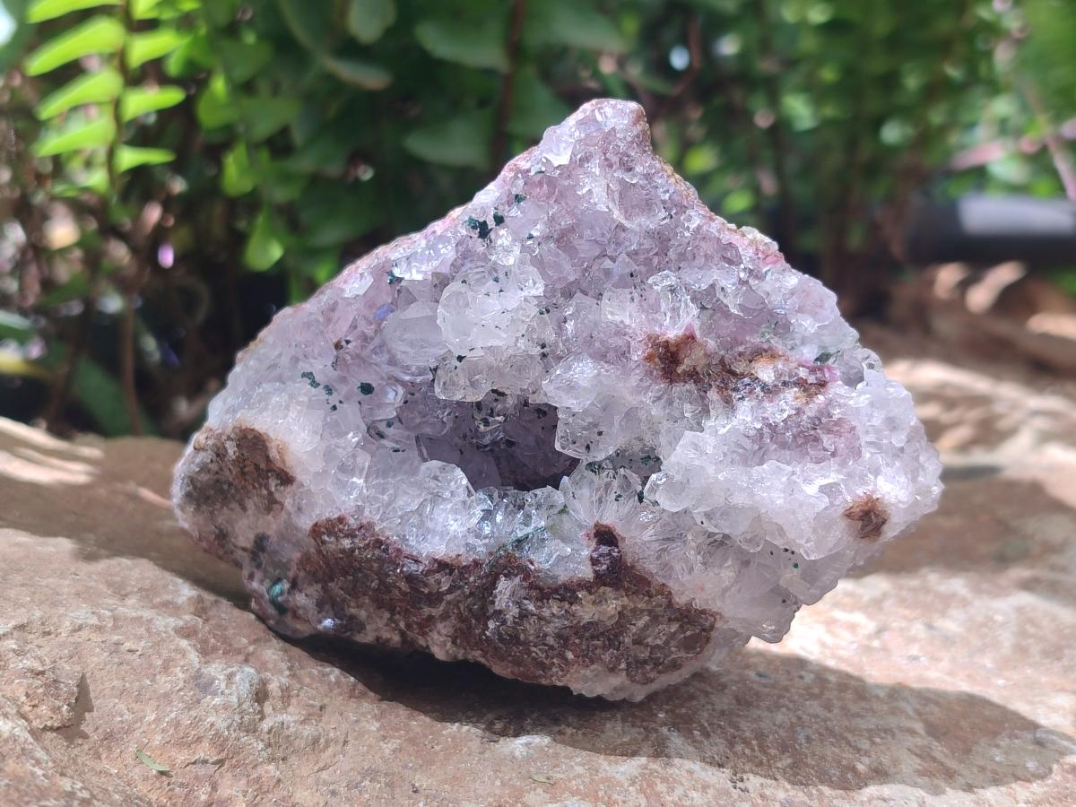 Natural Salrose Cobaltion Dolomite Specimens with Malachite x 4 From Kakanda, Congo