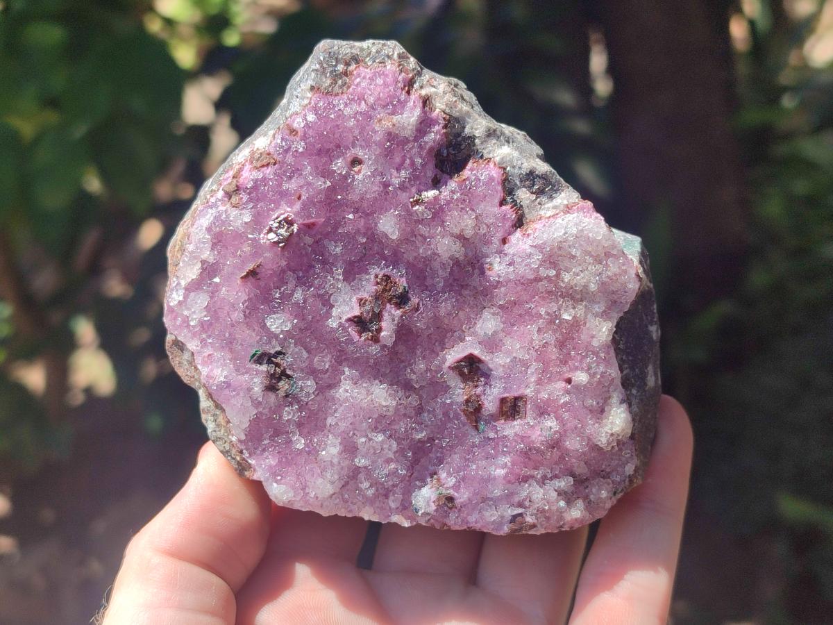 Natural Salrose Cobaltion Dolomite Specimens with Malachite x 4 From Kakanda, Congo