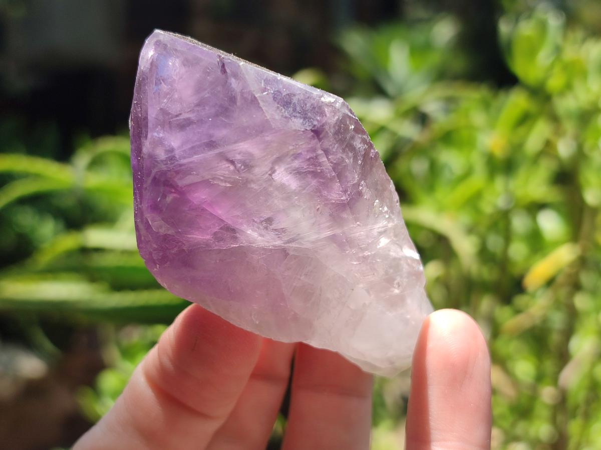 Natural Jacaranda Amethyst Single Crystals x 24 From Mumbwa, Zambia