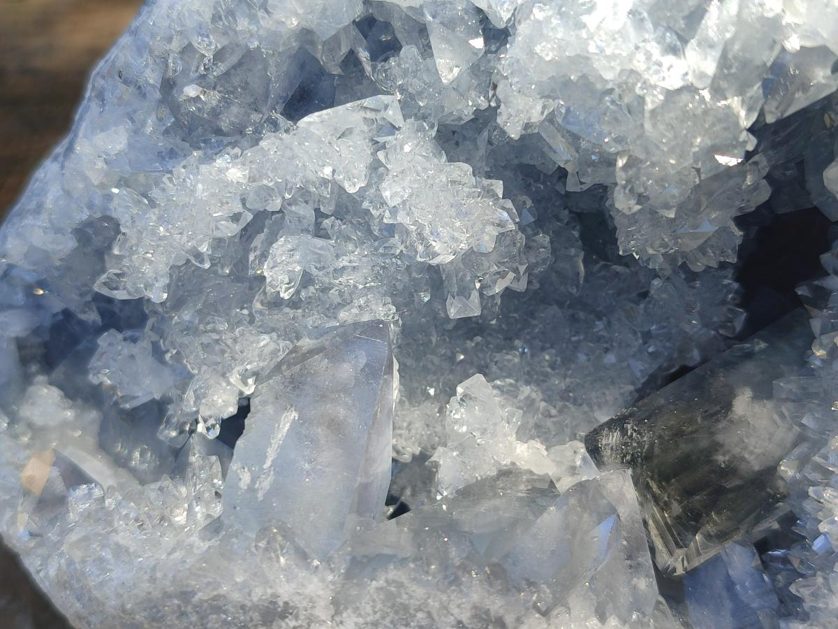 Natural Large Blue Celestite Geode Specimen x 1 From Sakoany, Madagascar