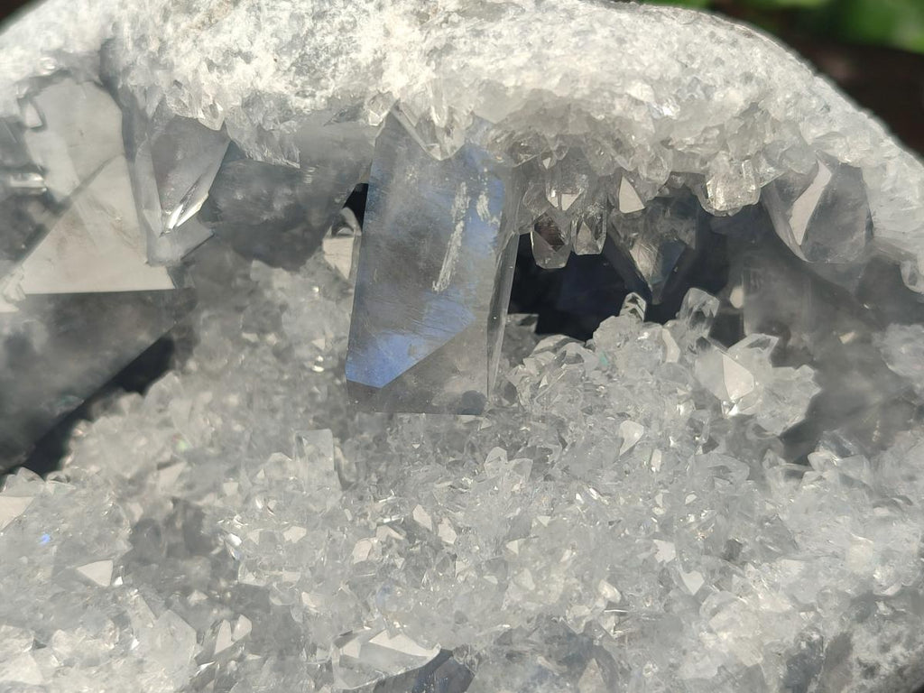 Natural Large Blue Celestite Geode Specimen x 1 From Sakoany, Madagascar