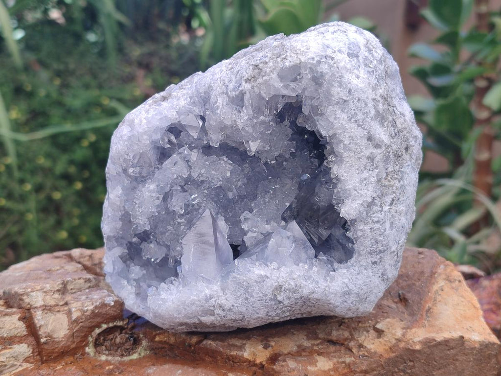 Natural Large Blue Celestite Geode Specimen x 1 From Sakoany, Madagascar