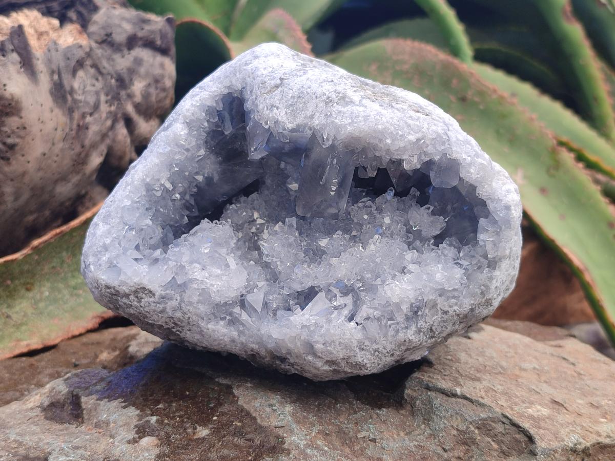 Natural Large Blue Celestite Geode Specimen x 1 From Sakoany, Madagascar