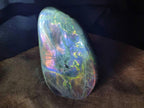 Polished Large Rare Purple Sunset Flash Labradorite Standing Free Form x 1 From Madagascar