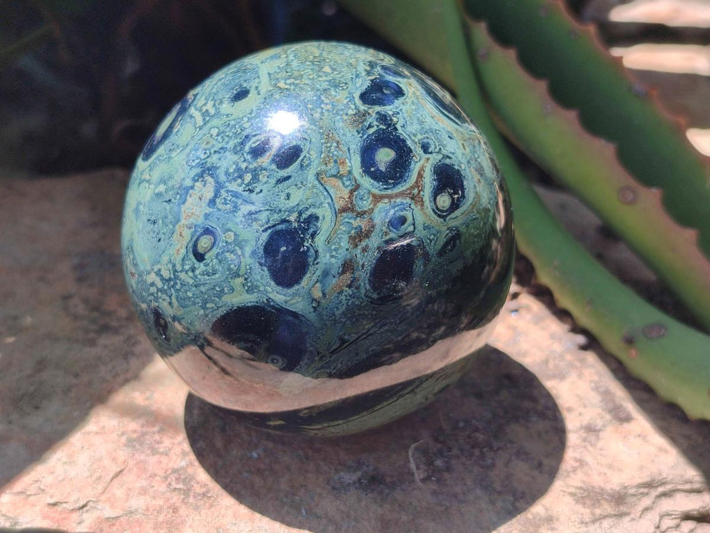 Polished Stromatolite Spheres x 2 From Katsepy, Madagascar