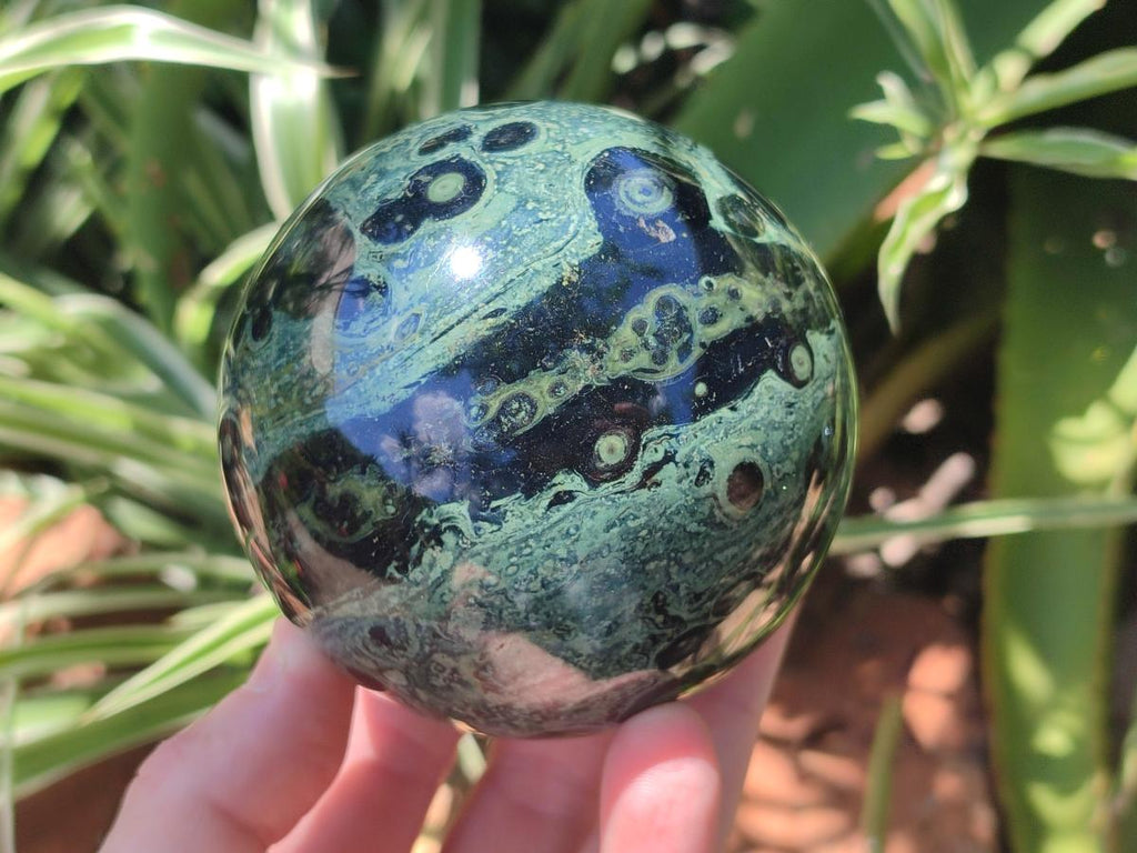 Polished Stromatolite Spheres x 2 From Katsepy, Madagascar