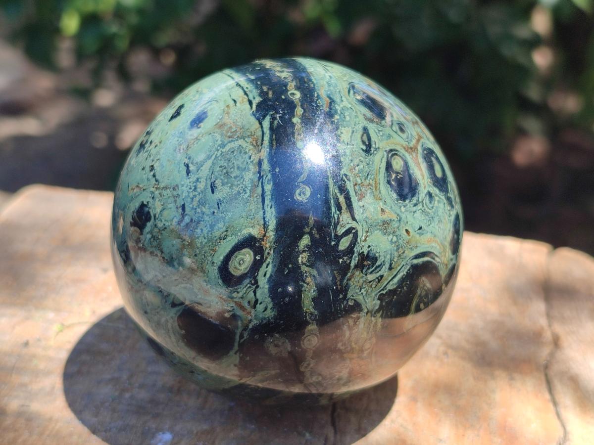 Polished Stromatolite Spheres x 2 From Katsepy, Madagascar