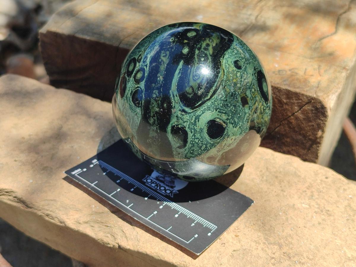 Polished Stromatolite Spheres x 2 From Katsepy, Madagascar