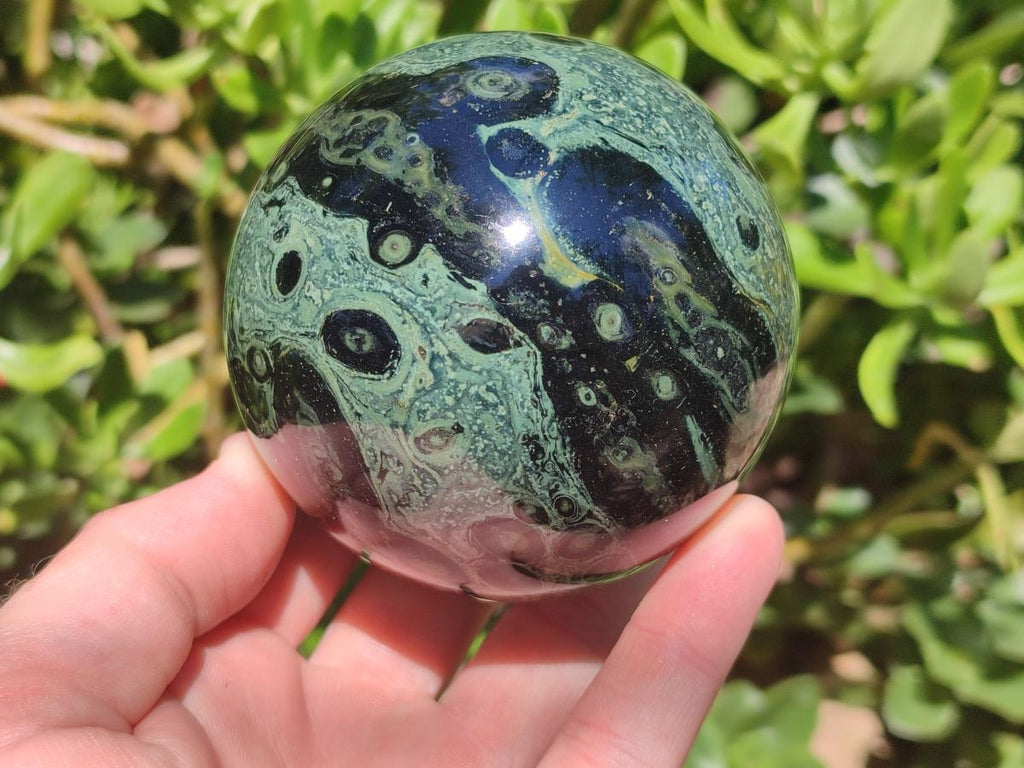Polished Stromatolite Spheres x 2 From Katsepy, Madagascar