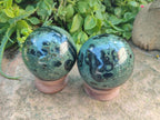 Polished Stromatolite Spheres x 2 From Katsepy, Madagascar