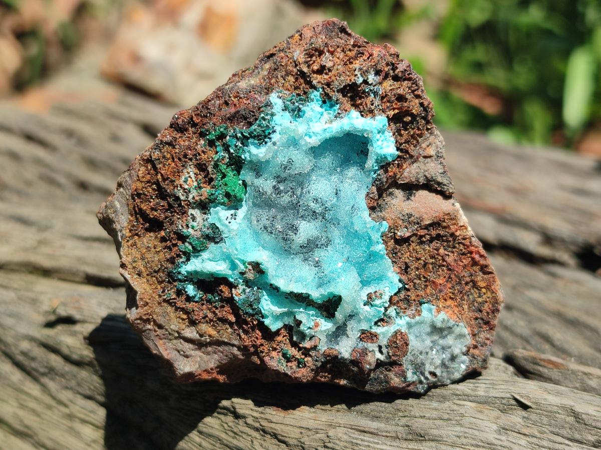 Natural Drusy Coated Chrysocolla Specimens x 6 From Lupoto Mine, Congo