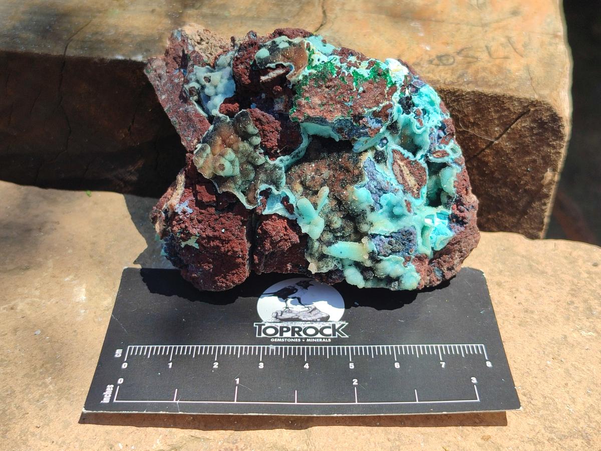 Natural Drusy Coated Chrysocolla Specimens x 6 From Lupoto Mine, Congo