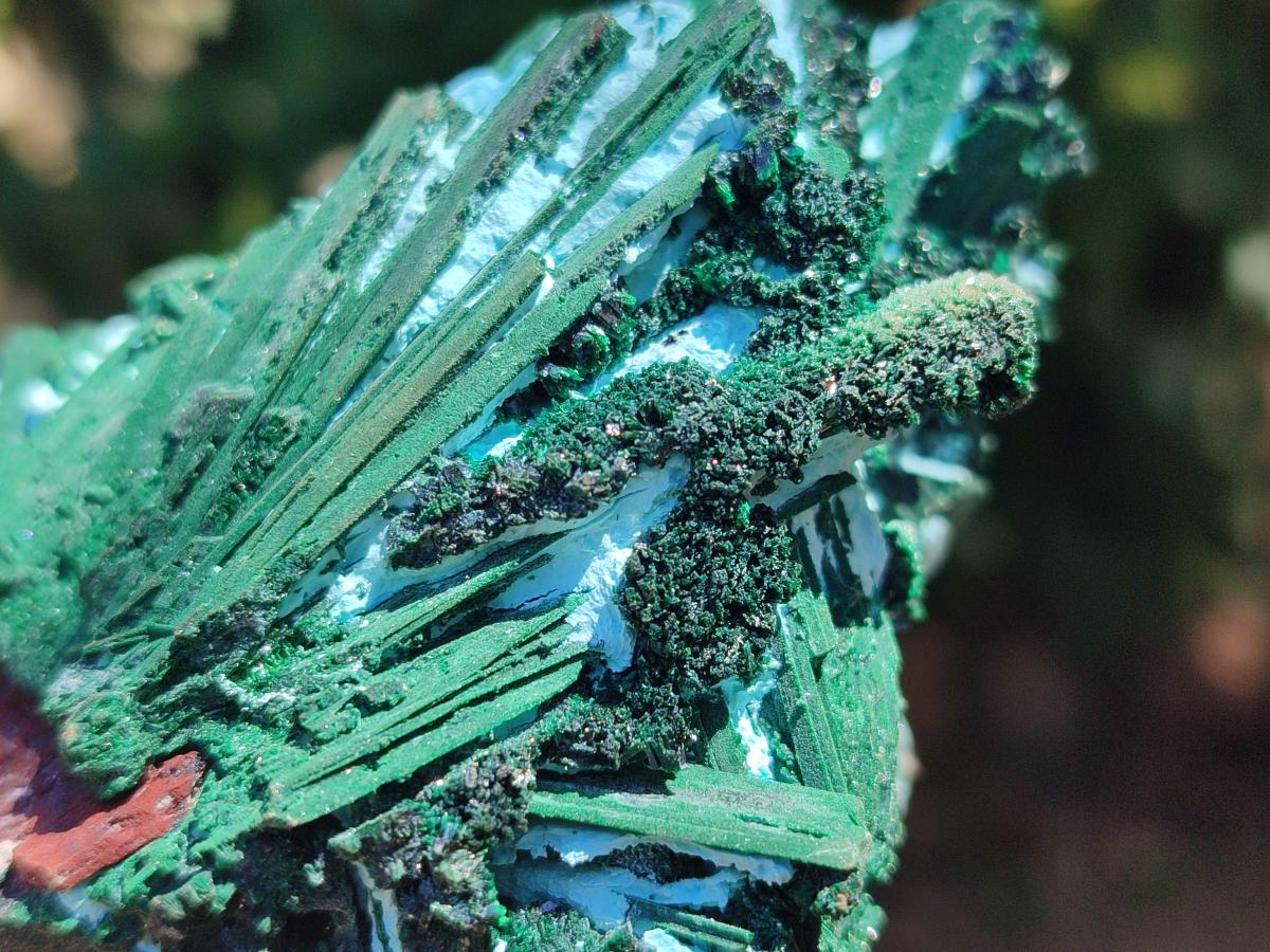 Natural Drusy Coated Chrysocolla Specimens x 6 From Lupoto Mine, Congo