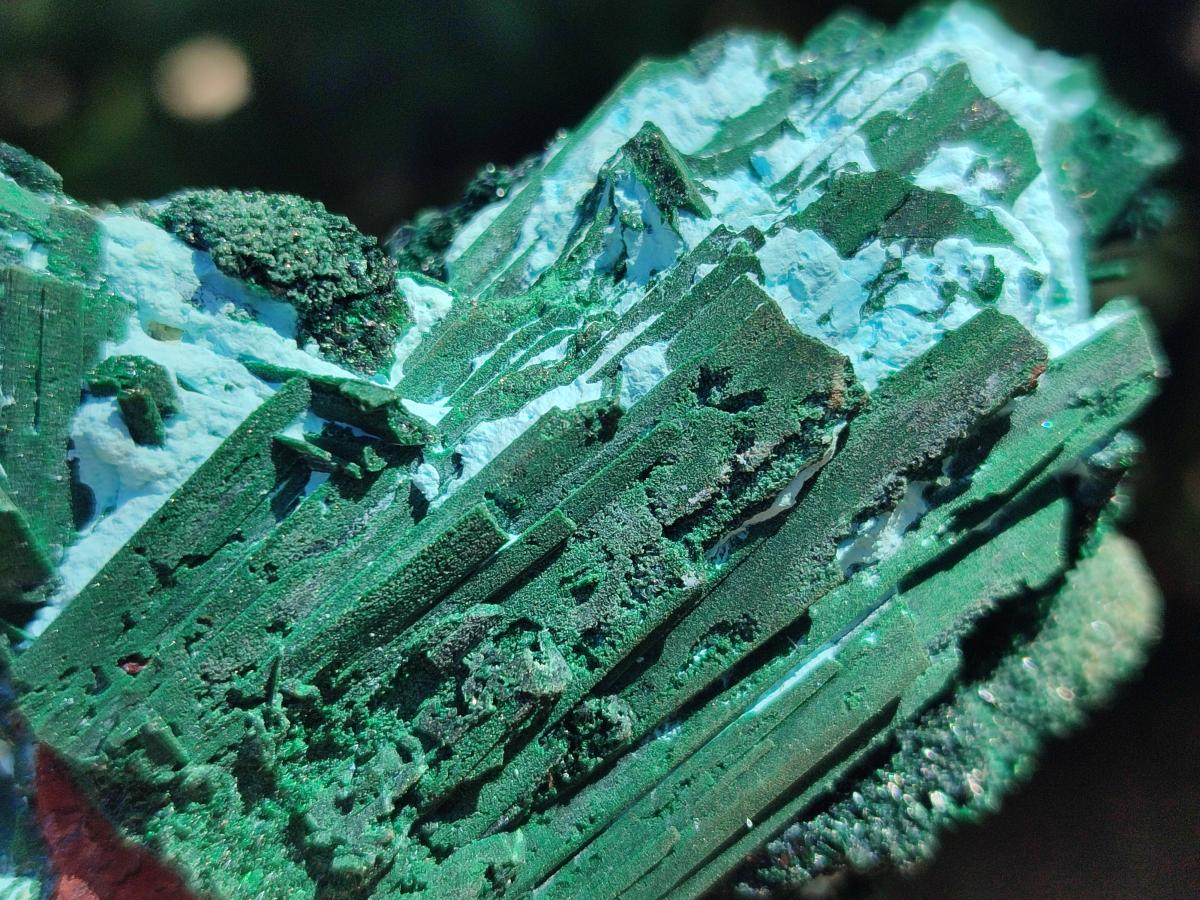 Natural Drusy Coated Chrysocolla Specimens x 6 From Lupoto Mine, Congo