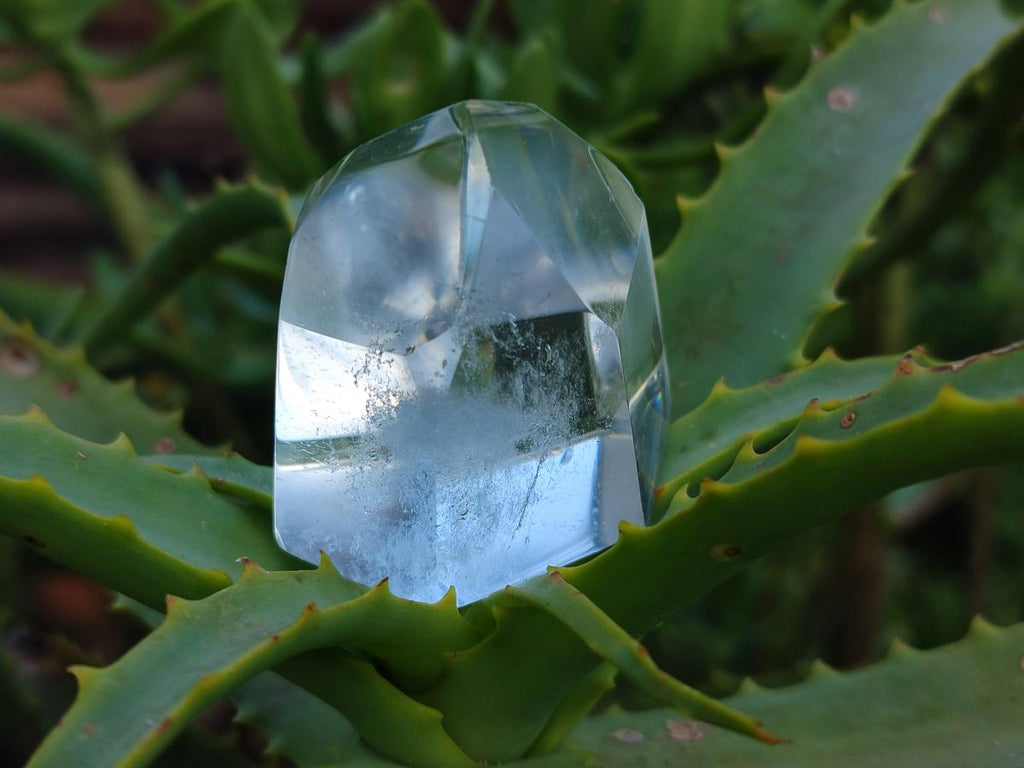 Polished Clear and Optic Quartz Crystals x 12 From Madagascar