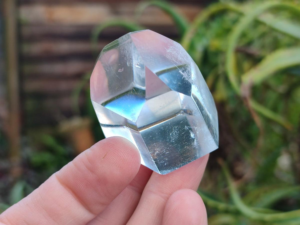 Polished Clear and Optic Quartz Crystals x 12 From Madagascar