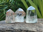 Polished Clear and Optic Quartz Crystals x 12 From Madagascar