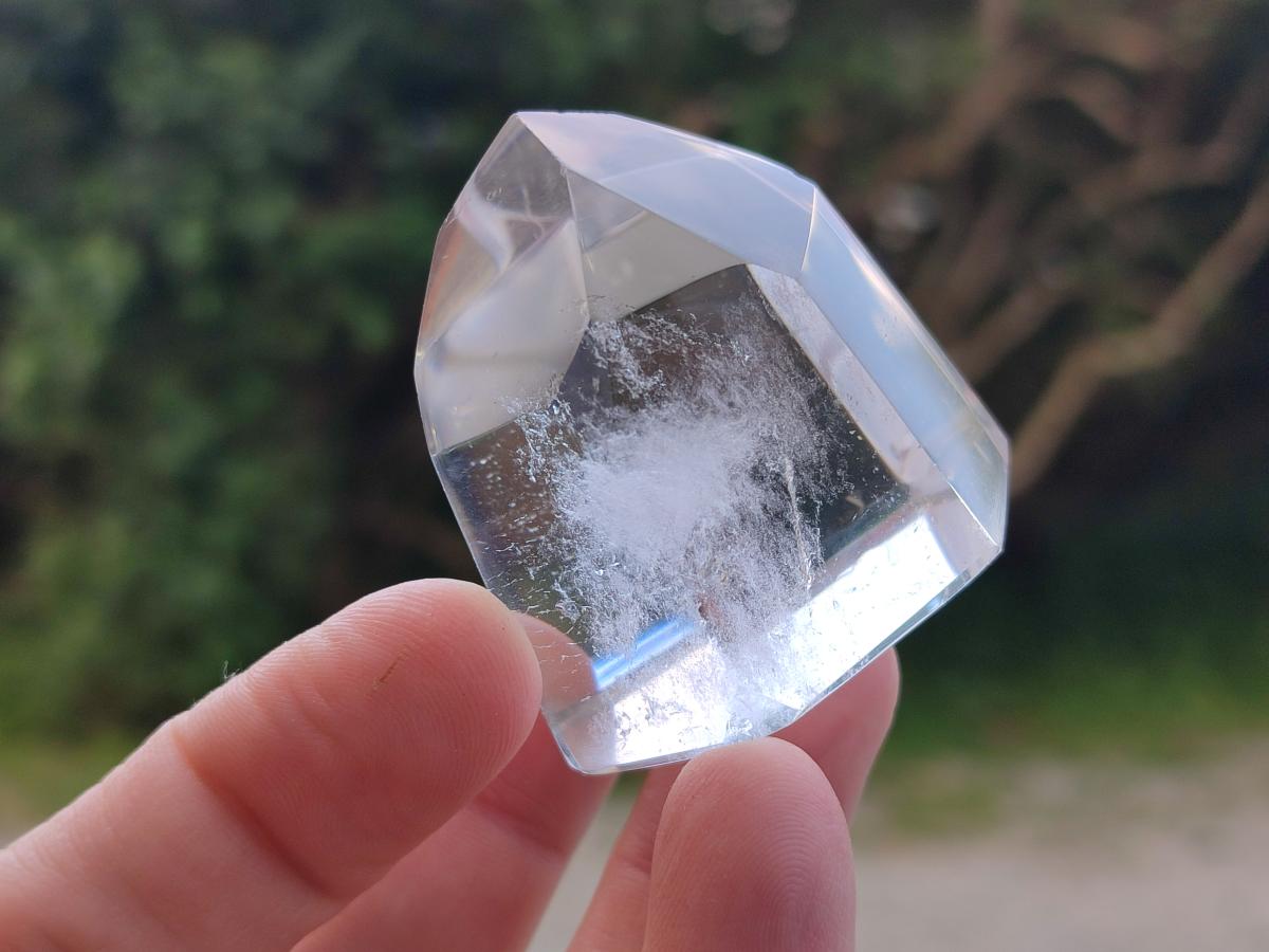 Polished Clear and Optic Quartz Crystals x 12 From Madagascar