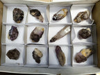 Natural Window Amethyst Crystals x 12 From Chiredzi, Zimbabwe