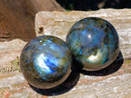 Polished Labradorite Spheres x 6 From Madagascar - Toprock Gemstones and Minerals 