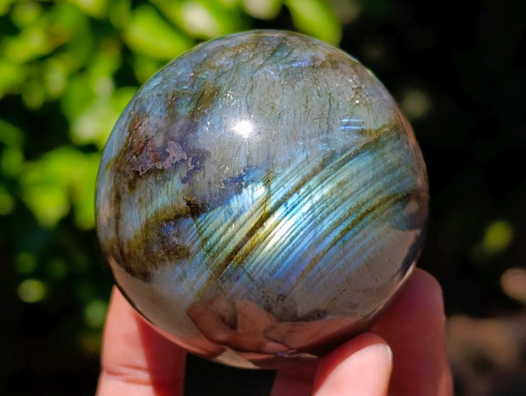 Polished Labradorite Spheres x 6 From Madagascar - Toprock Gemstones and Minerals 