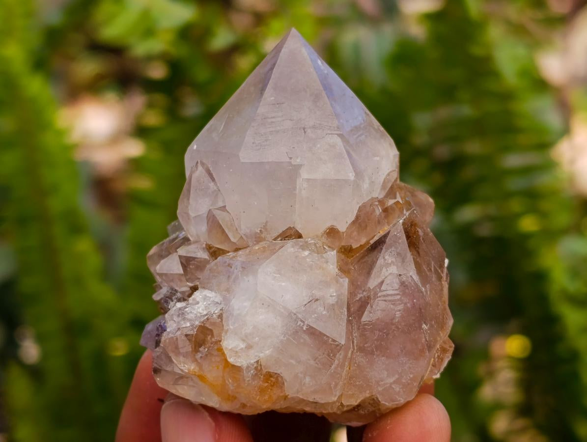 Natural Smokey Phantom Amethyst Spirit Clusters x 12 From Boekenhouthoek, South Africa