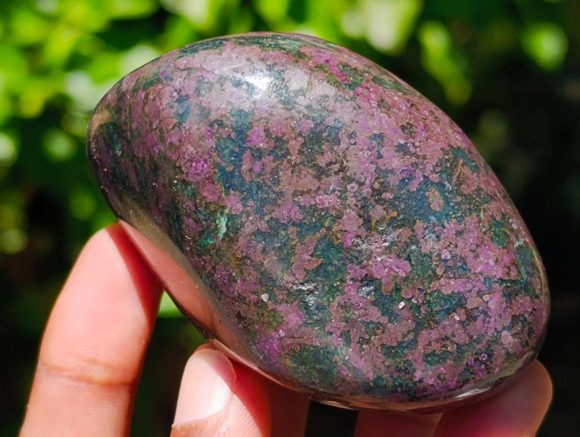 Polished Ruby Corundum In Chrome Verdite Free Forms x 6 From Mutoko, Zimbabwe